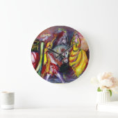 夜のライダーファンタジー ラージ壁時計 (ホーム)