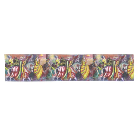 夜のライダー ショートテーブルランナー (横)