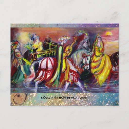 夜のライダー ポストカード (正面)
