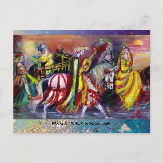 夜のライダー ポストカード (正面)