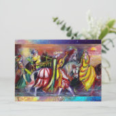 夜のライダー、明るい青鮮やかい輝き 案内状 (スタンド正面)