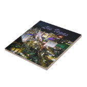 夜のラスベガスのストリップのカジノの眺め タイル (側面)