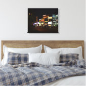 夜のラスベガス キャンバスプリント (インサイチュ (寝室))