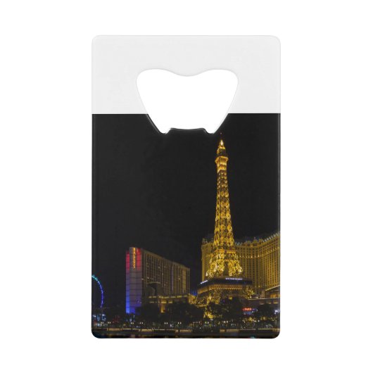 夜のラスベガス クレジットカード栓抜き (正面)