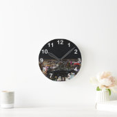 夜のラスベガス ラウンド壁時計 (ホーム)