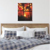 夜のランタン キャンバスプリント (インサイチュ (寝室))