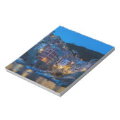 夜のリオマッジョーレCinque Terre Liguria Italy ノートパッド (回転)