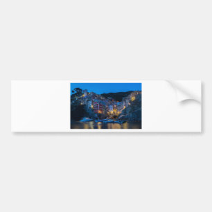 夜のリオマッジョーレCinque Terre Liguria Italy バンパーステッカー