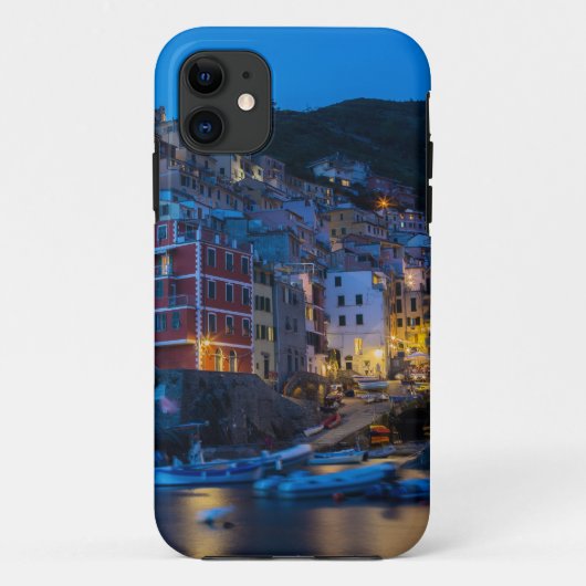 夜のリオマッジョーレCinque Terre Liguria Italy Case-Mate iPhoneケース (裏面)