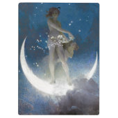 夜のルナの女神が星を散乱 クリップボード (裏面)