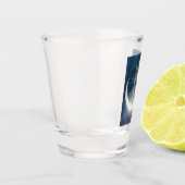 夜のルナの女神が星を散乱 ショットグラス (左)