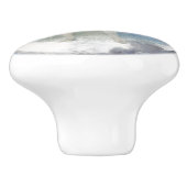 夜のルナの女神が星を散乱 セラミックノブ (側面)