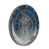 夜のルナの女神が星を散乱 ダーツボード (正面左)