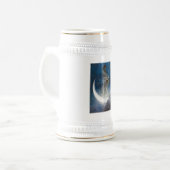 夜のルナの女神が星を散乱 ビールジョッキ (正面左)