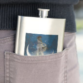 夜のルナの女神が星を散乱 フラスク (インサイチュ)