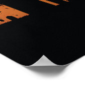 夜のレジリエンス:ミニマルポートレート ポスター (角)