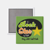 夜のロックスター – Day Job Lab Tech マグネット (正面/裏面)