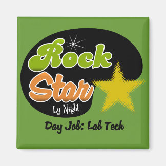 夜のロックスター – Day Job Lab Tech マグネット