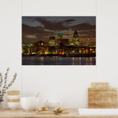 夜のロンドンの街 ポスター (キッチン)