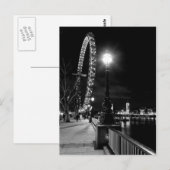 夜のロンドンアイ ポストカード (正面/裏面)