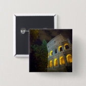 夜のローマのコロシアムの景色 缶バッジ (正面&裏面)