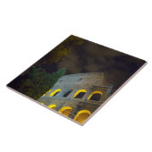 夜のローマのColoseumの眺め タイル (側面)