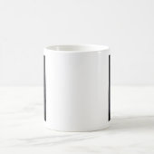 夜のワシントンモニュメント ステッカー コーヒーマグカップ (中央)