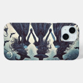 夜の三人の魔女 ハロウィンの星空 Case-Mate iPhoneケース (裏面 (横))