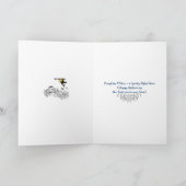 「夜の不気味ショー」ヴィンテージハロウィーンの挨拶 カード (内部)