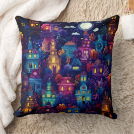 夜の不気味季節の近所 クッション