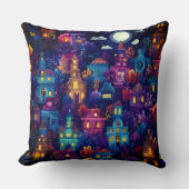 夜の不気味季節の近所 クッション (正面)