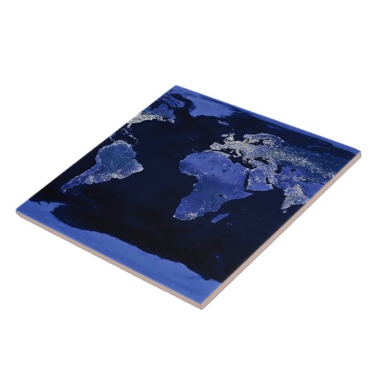 夜の世界-地図、宇宙 タイル (側面)