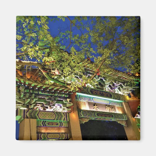 夜の中国 マグネット (正面)