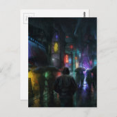 夜の人々のための朝 ポストカード (正面/裏面)