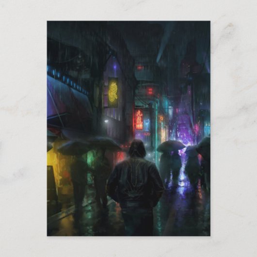 夜の人々のための朝 ポストカード (正面)