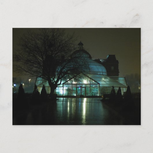 夜の人民宮 ポストカード (正面)