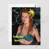 夜の人魚 ポストカード (正面/裏面)