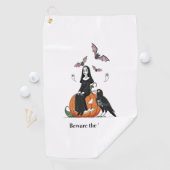 夜の修道女に気を不気味付け ゴルフタオル (インサイチュ)