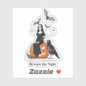 夜の修道女に気を不気味付け シール (シート)