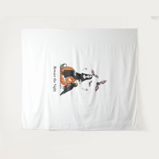 夜の修道女に気を不気味付け タペストリー (正面(横))