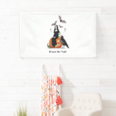 夜の修道女に気を不気味付け 横断幕 (インサイチュ)