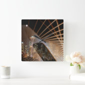 夜の光 スクエア壁時計 (ホーム)