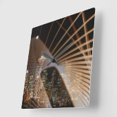 夜の光 スクエア壁時計 (傾斜)