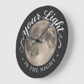 夜の光 ラージ壁時計 (傾斜)