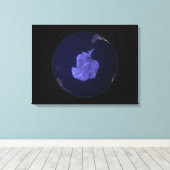 夜の全地球の街灯7 キャンバスプリント (インサイチュ (ウッドフロア))