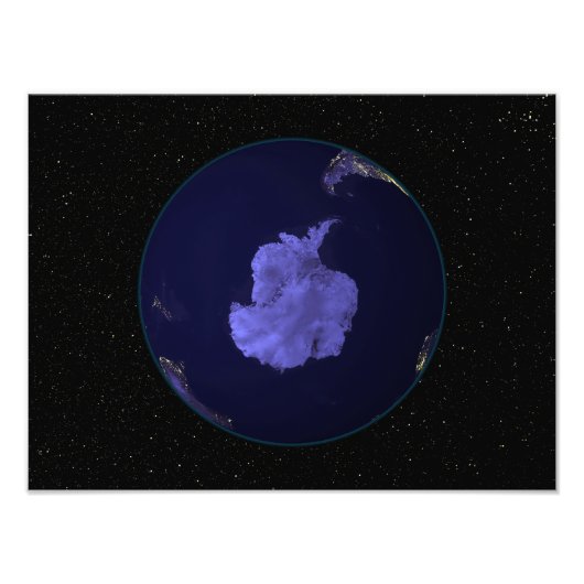 夜の全地球の街灯7 フォトプリント            (正面)