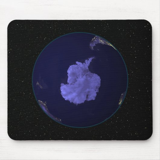 夜の全地球の街灯7 マウスパッド (正面)