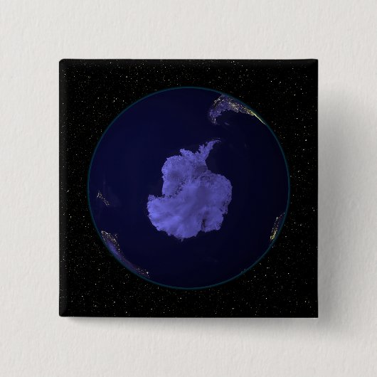 夜の全地球の街灯7 缶バッジ (正面)