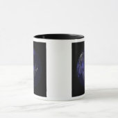 夜の全地球の都市灯り マグカップ (中央)