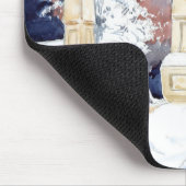 夜の冬の門（スケッチ） マウスパッド (コーナー)